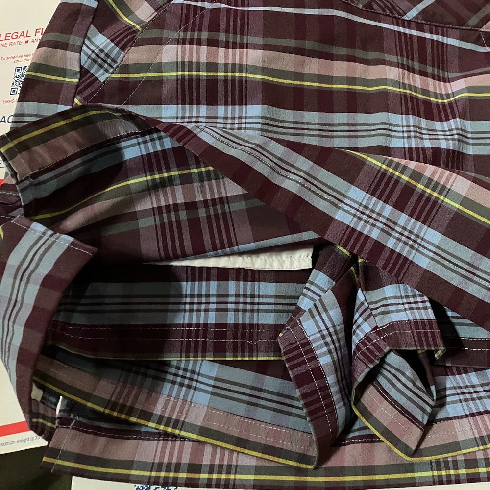 Columbia Titanium Skort size 6 purple plaid NWOT